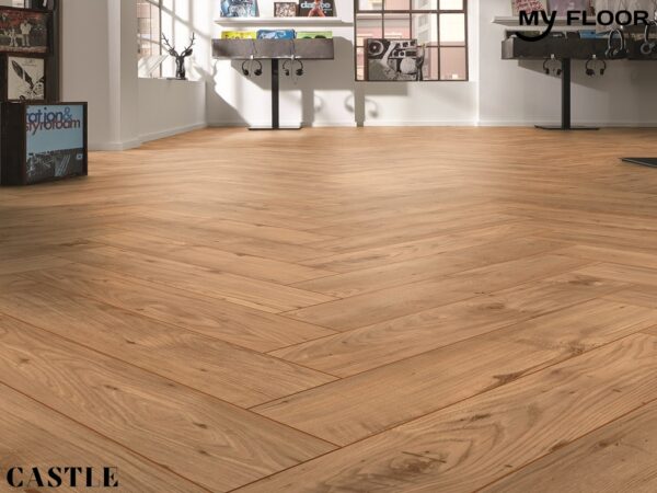 Sàn Gỗ Xương Cá Đức My Castle Herringbone MH1001