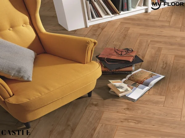Sàn Gỗ Xương Cá Đức My Castle Herringbone MH1001