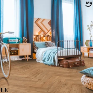 Sàn Gỗ Xương Cá Đức My Castle Herringbone MH1001