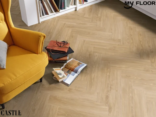 Sàn Gỗ Xương Cá Đức My Castle Herringbone MH1002
