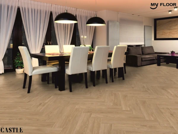 Sàn Gỗ Xương Cá Đức My Castle Herringbone MH1002