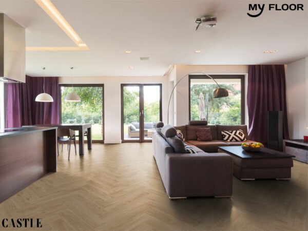 Sàn Gỗ Xương Cá Đức My Castle Herringbone MH1002