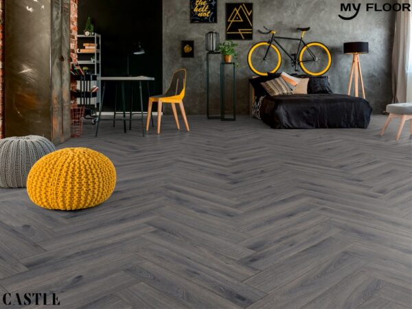 Sàn Gỗ Xương Cá Đức My Castle Herringbone MH1003