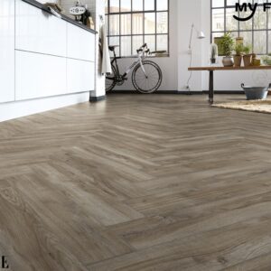 Sàn Gỗ Xương Cá Đức My Castle Herringbone MH1004
