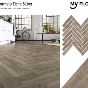 Sàn Gỗ Xương Cá Đức My Castle Herringbone MH1004