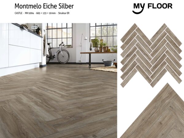 Sàn Gỗ Xương Cá Đức My Castle Herringbone MH1004