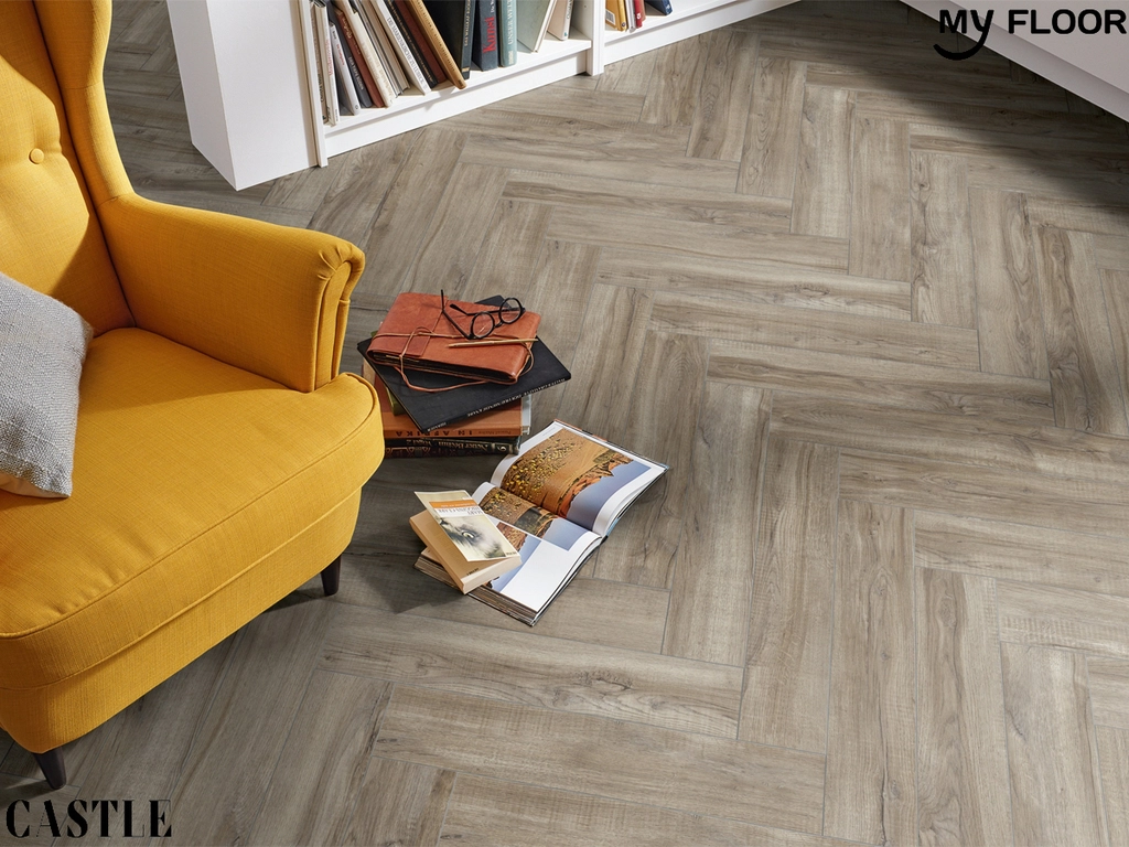 Sàn Gỗ Xương Cá Đức My Castle Herringbone MH1004