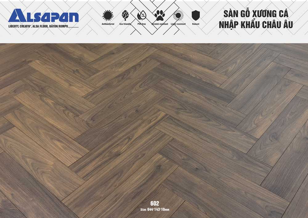 Sàn gỗ xương cá Châu Âu Alsa 602